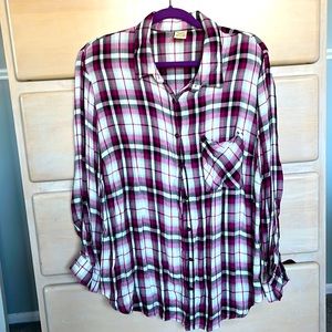 Pink flannel size XL